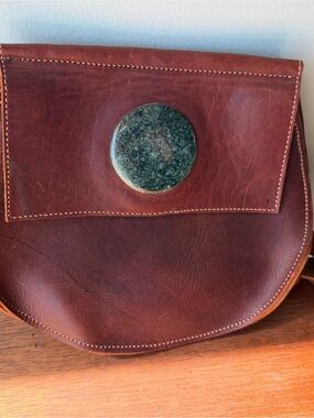Handmade Leather Bag from Guatemala